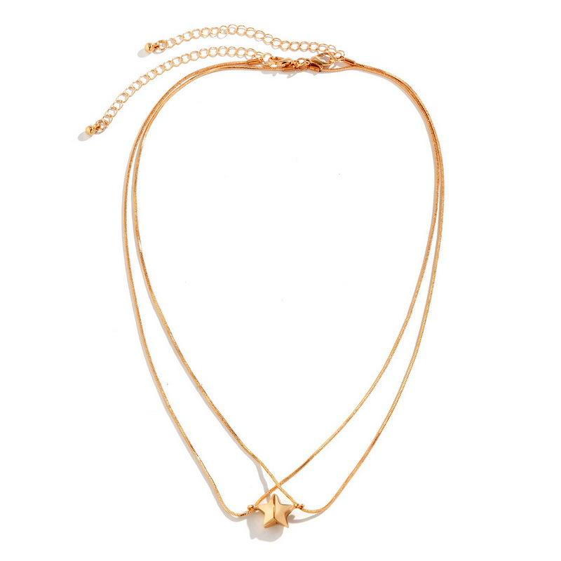 

Titanium Steel Matching Necklaces for Couple Magnet Star Pendant Neck Chain Friend Gifts Women Jewlery KDN076