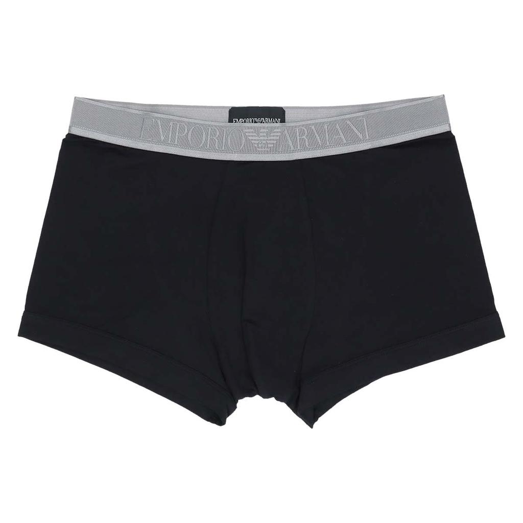 Emporio Armani SOFT MODAL TRUNK Soft Modal Boxer Briefs (S/M/L) Front Closure Men's Underwear (EU Sizes L, 98. Black) 54059881