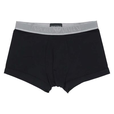Emporio Armani Soft Modal Trunk Boxer Shorts, Men's, Sizes S/M/L, Front Closure, EU Sizes, 54059881, Black