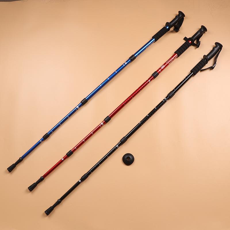 51-110Cm Aluminiumlegierung Teleskopstock Wanderstöcke Outdoor Wanderstöcke Trekking Kletterstöcke Wanderstöcke Alpenstock