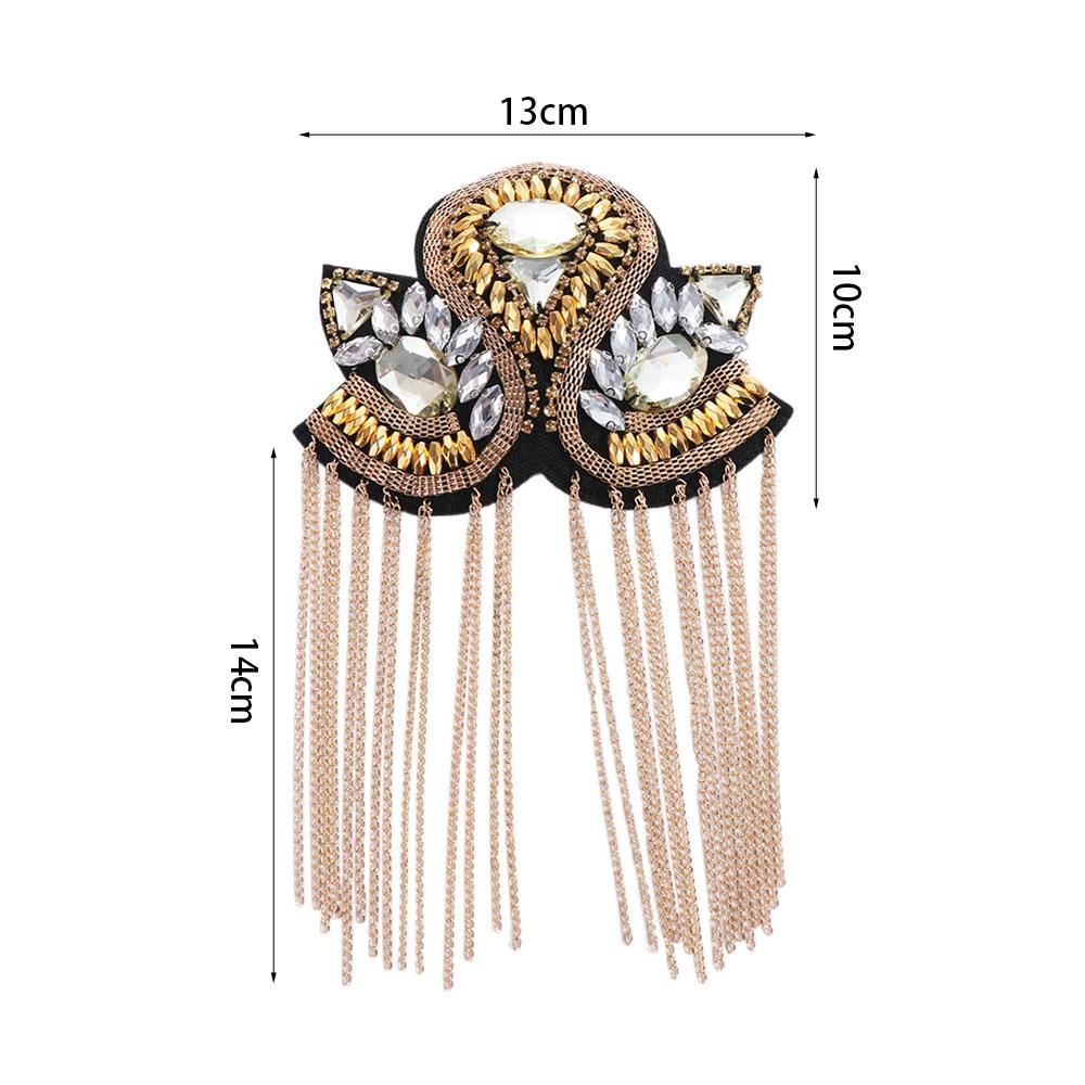 Epaulets Fringe Shoulder Mark Rhinestone Theatre Armband Jewelry Shoulder Flash  Gift
