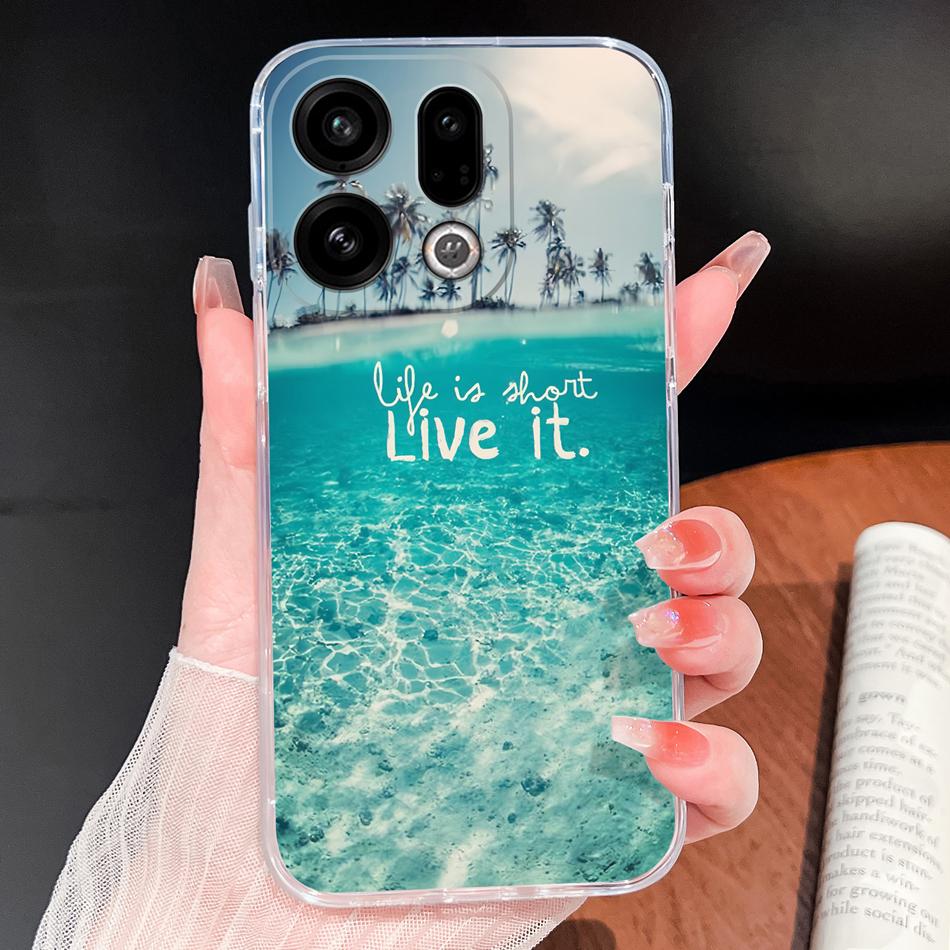 For Oppo Find X9 Pro Phone Case Unique Style Soft TPU Transparent Silicone Lightweight Cover For Oppo Find X 9 Protective Shell