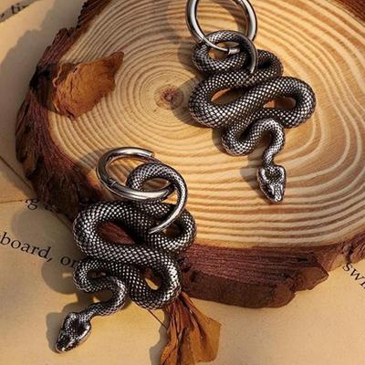 Grid Snake Drop øredobber