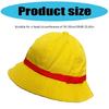 Yellow Fisherman Bucket Hat Anime Bucket Hat Summers Beach Sun Hat Cosplay Halloween Costume Fisherman Hat Adult Kids