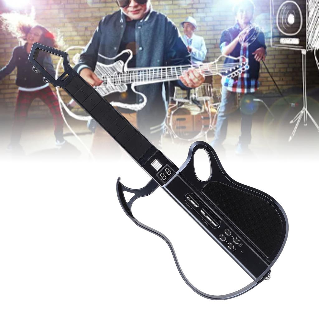 Kids Music Electric Guitar Stringless Smart Guitar Toy Musical Instrument Rechargble with LED Lights for Boys Girls 3 Yrs Old