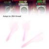 3 Pcs 2BA Integrated Transparent Dart Shaft and Flights Standard Shape Anti BreakPink