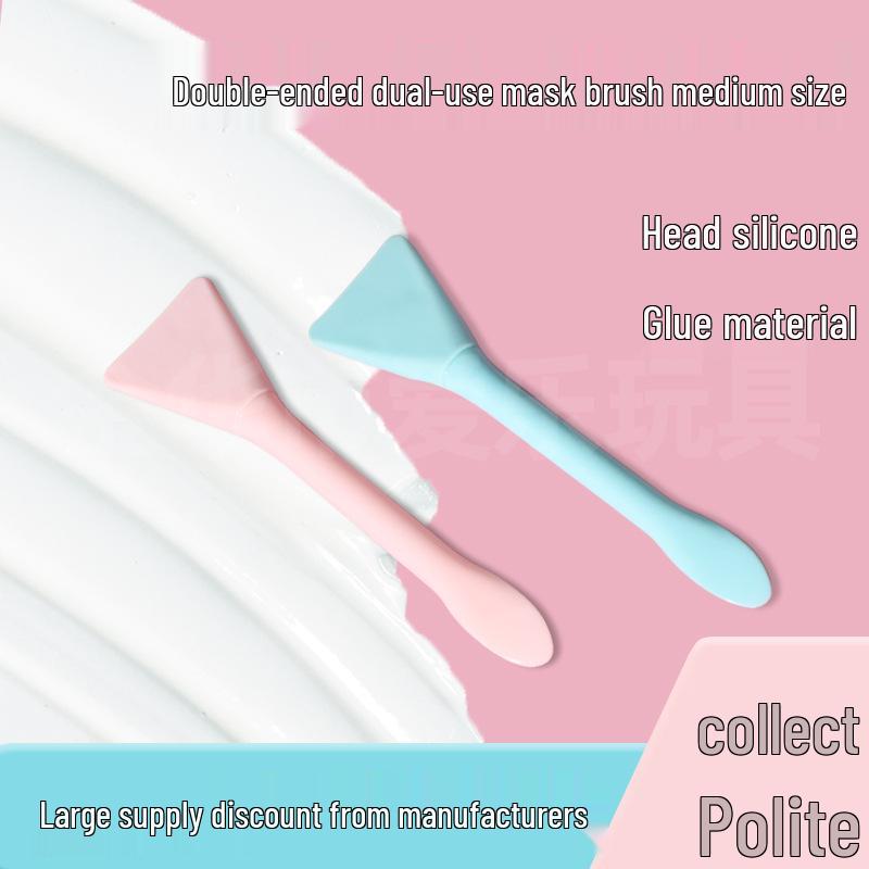 

Dual-Head Silicone Face and Mask Brush for Spa Cream and Powder Mixing
