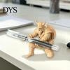 Study Countertop Organizer 3D Printed Samurai Pen Holder, Kneeling Soldier Stand, Warrior Decorative Desk Ornament Stationery Desktop for Office