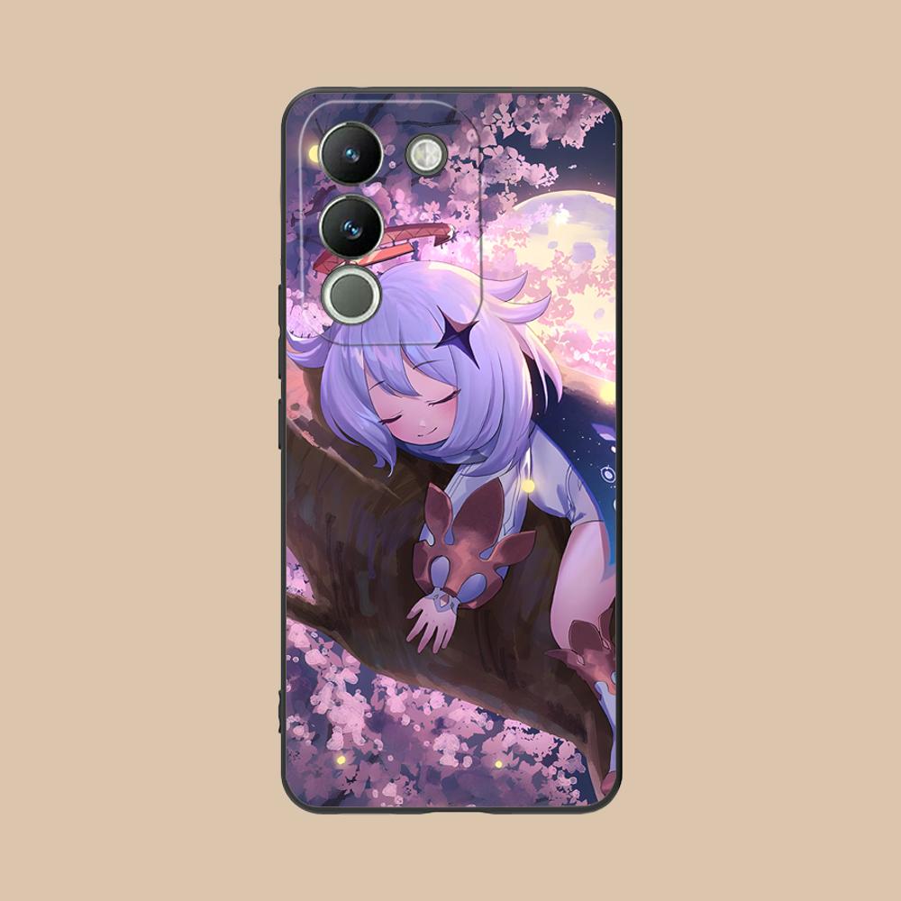 Game GI Paimon Matte TPU Mobile Phone Case for VIVO V60 V50 V40 V30 V29 V27 V25 V23 Pro Lite 5G Colorful Printing Cover