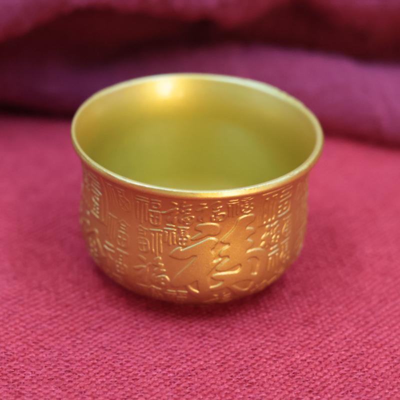 

Durable Pure Brass Cornucopia Wealth Attracting Small Mini Baifu Rice Cylinder Baifu Jar Cup Home Decoration Accessories 1PCS