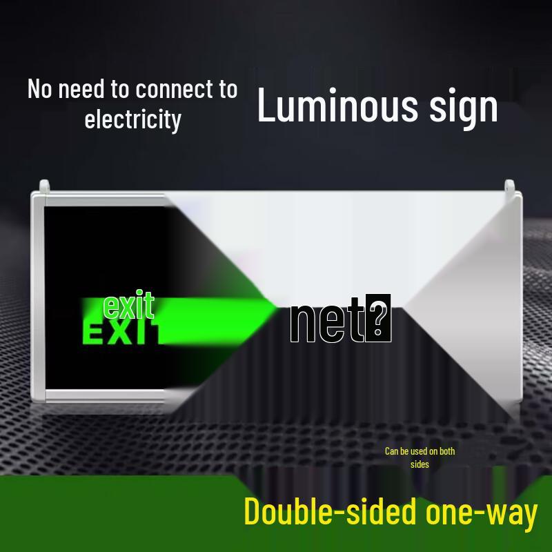 UOSU Self-Luminous Double-Sided Exit Sign