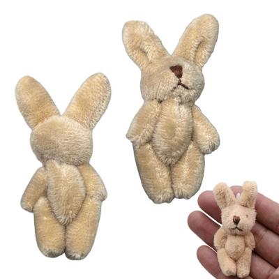 Waldorf Doll Rabbit Bear Plush Toy Handmade Soft Stuffed Animal for Kids Hypoallergenic Washable Imaginative Play Companion Doll