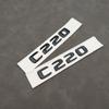 3d ABS Chrome Black Logo C220 Emblem Letters Car Trunk Badge For W204 W205 C 220 C220 Sticker Accessories