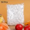 100/200/300/500pcs Saran Wrap Disposable Food Cover Food Grade Fruit Vegetable Storage Bag Elastic Kitchen Fresh Keeping Bag