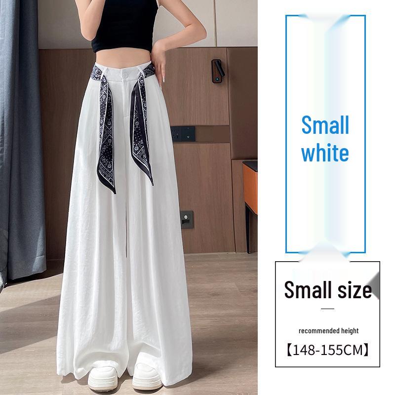 Ice Silk Wide Leg High Waist Summer Pants for Women S