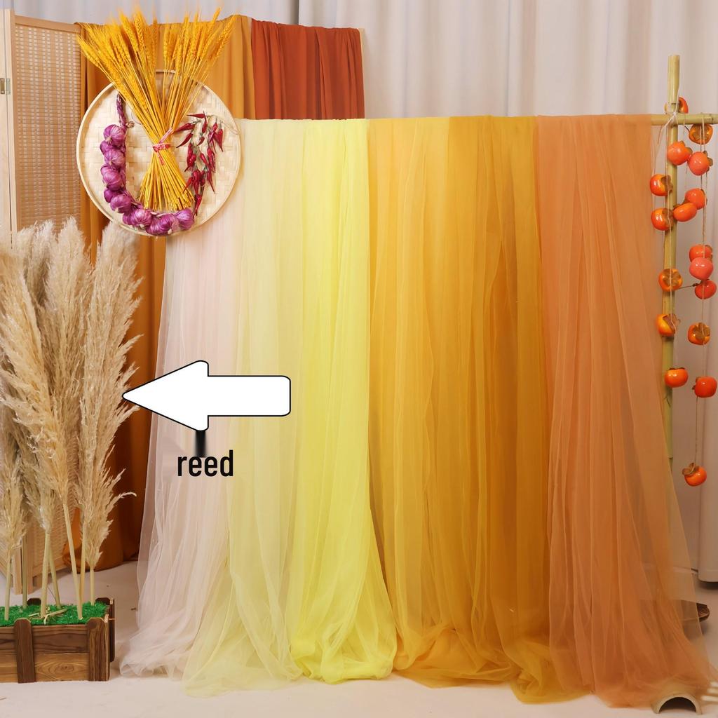 Autumn Harvest Orange Yarn Curtain for Kindergarten Nature Corner Decoration