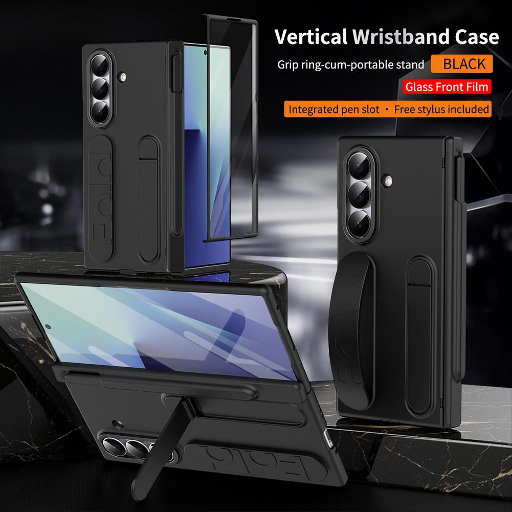 Multifunctional Kicktand Wrist Strap Folding Case For Samsung Z Fold 7 Fold SE Special Edition Galaxy Z Fold 6 5 4 Cover