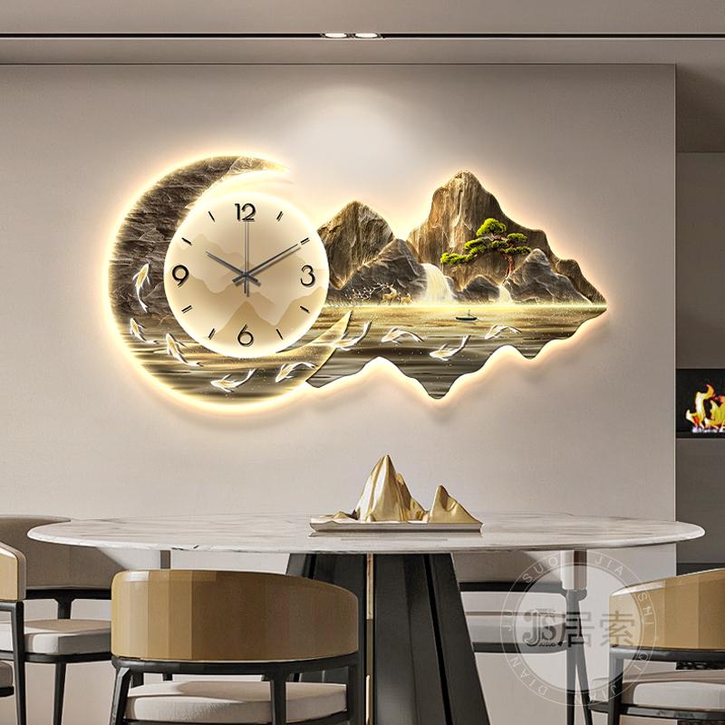 Light Designer Wall Clock Yellow European Light Luxury Fashion Design Wall Clock Hands Silent Classic Reloj De Pared Home Decor