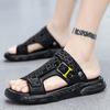 Fashion Mens Slippers Casual Shoes Beach Sandals Summer Outdoor Slides Leather Walking Comfort Fashion Lightweight Luxury Designer