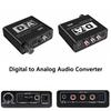 Digital To Analog Audio Converter with USB Cable Toslink Optical To Analog L/R RCA Audio