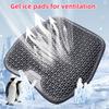 1set Car Gel Cooling Seat Lumbar Back Brace Cushion,3D Design Cool And Breathable,Car Home Office Chair Cushion,Car Accessories