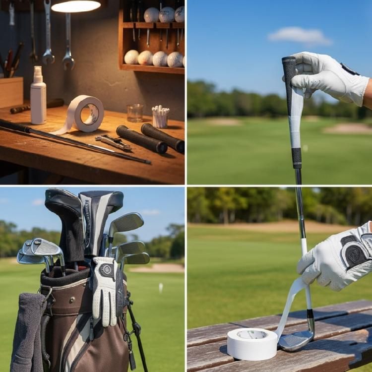 Professional Golf Grip Adhesive Strips Secure Double Sided Bonding Quickly Change Stable Fit Various Club Handle Types