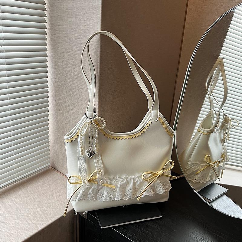 Fashion ballet style butterfly armpit bag women's new niche design shoulder bag large capacity tote bag