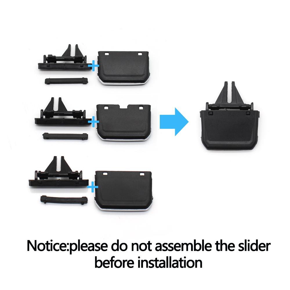 Car Front Air Conditioning AC Vent Grille Air Outlet Tab Clip Paddle Adjust Repair Kit For VW Volkswagen Tiguan 2017-2022