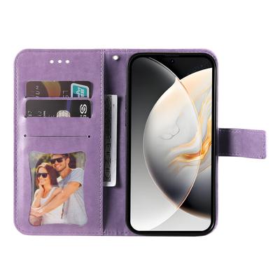 For TECNO Camon 30S Pro 4G/Camon 30S 4G Case Floral Pattern PU Leather Wallet Stand Phone Cover
