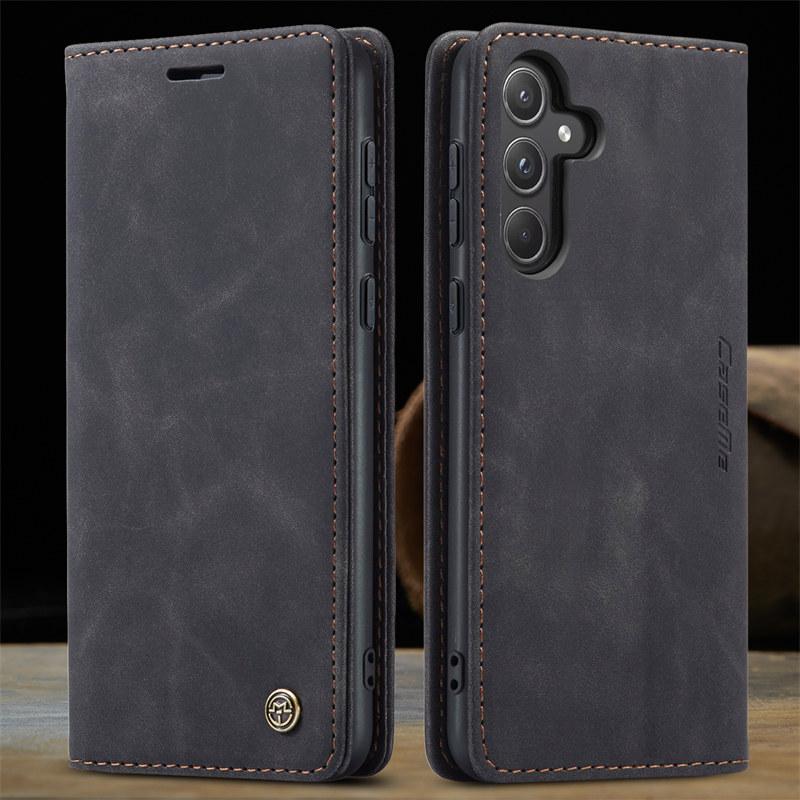 CaseMe Flip Leather Phone Case for Samsung A17 A07 A56 A36 A55 A35 A53 A73 A33 A23 A13 A52 Wallet Card Cover For Galaxy A16 A15 A14 A24 A34 A54 Coque