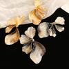 Flower Steel Needle Earrings French Style High-end Temperament Petal Earrings for Women