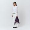 Pleatsmama Glitter Deep Purple New Bow Backpack