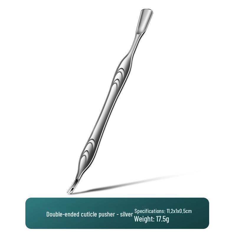 

Профессиональный набор маникюрных инструментов: Вилка и нож для удаления омертвевшей кожи, Ножницы для заусенцев, Стальной пушер Single Piece