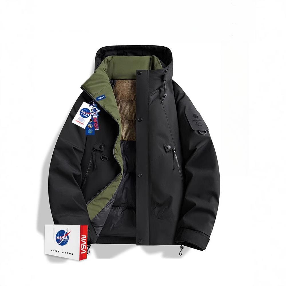 Men's Cotton-padded Jackets Winter Thickened Warm Down Jackets Loose and Casual Cotton-padded Jackets Outdoor Windbreakers