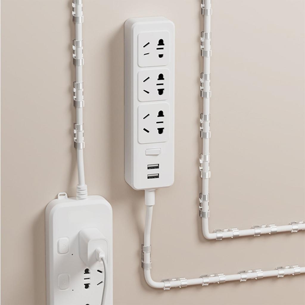 20 STUKS Kabelklemmen Zelfklevend Netjes Beheer Draadhouder voor Muren Bureaus Onder Tafels