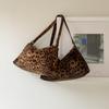 Retro Suede Bag Fashion Portable Small Square Bag Autumn and Winter New Trend Leopard Print Underarm Shoulder Bag Women
