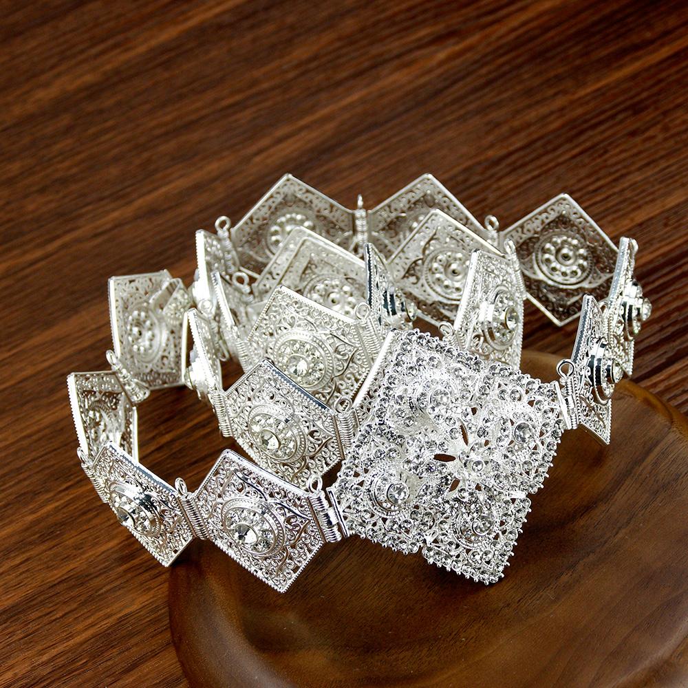 

2023 французский золотой женский ремень-цепочка с кристаллами, металлический ремень, длина свадебного ремня регулируется серебряный