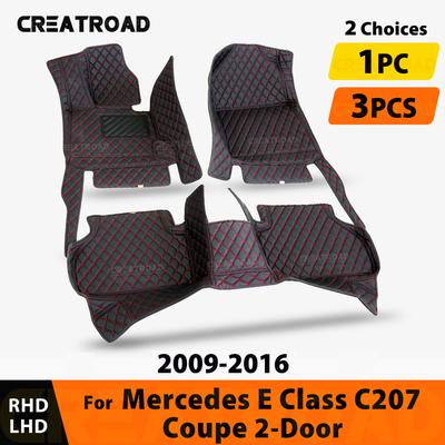 Car Floor Mats for BENZ E Class Coupe C207 2 Doors 2009 2010 2011 2012 2013 2014 2015 2016 Foot Pads Interior Accessories