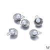 12x15cm Pearl Small Pendant Ocean Shell Charms Set of 10pcs Natural Shell Beach Theme Jewelry Craft Supplies for DIY Accessories Making