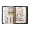 Linen Needlework Book Embroidery Stitch Guide DIY Craft Kit 86 Tools with Threads Portable Sewing Technique Book Accessories