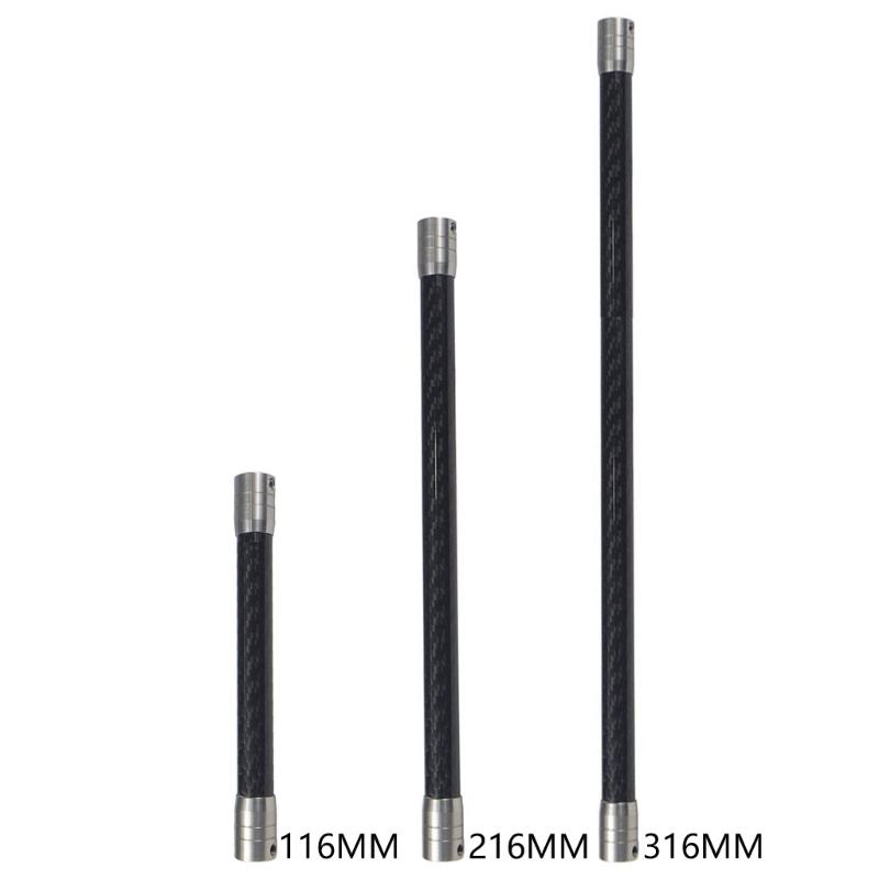 Stabilizátor kamery z nerezové oceli Karbonová prodlužovací tyč 14 Závitový uzamykací mechanismus Možnost 3 délek Přenosný