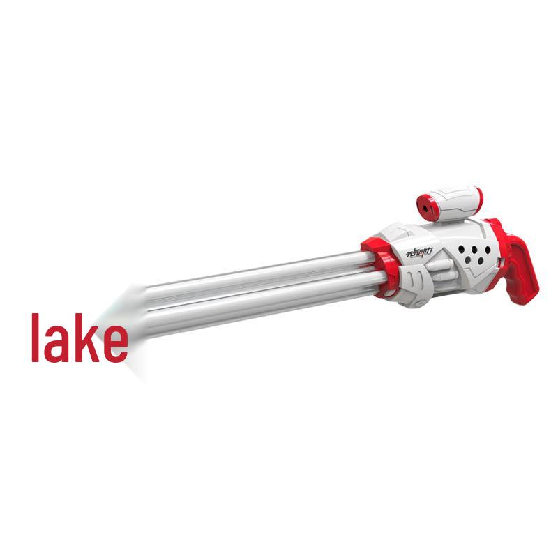 Summer Push-Pull Gatling Water Cannon: Large Capacity Outdoor Toy for Kids' Water Fights