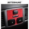 Betterhumz For Ford F-150 SVT Raptor 2015- Made of Alcantara Auto Rear Air Vent Trim Stickers Decor Car Interior Accessories