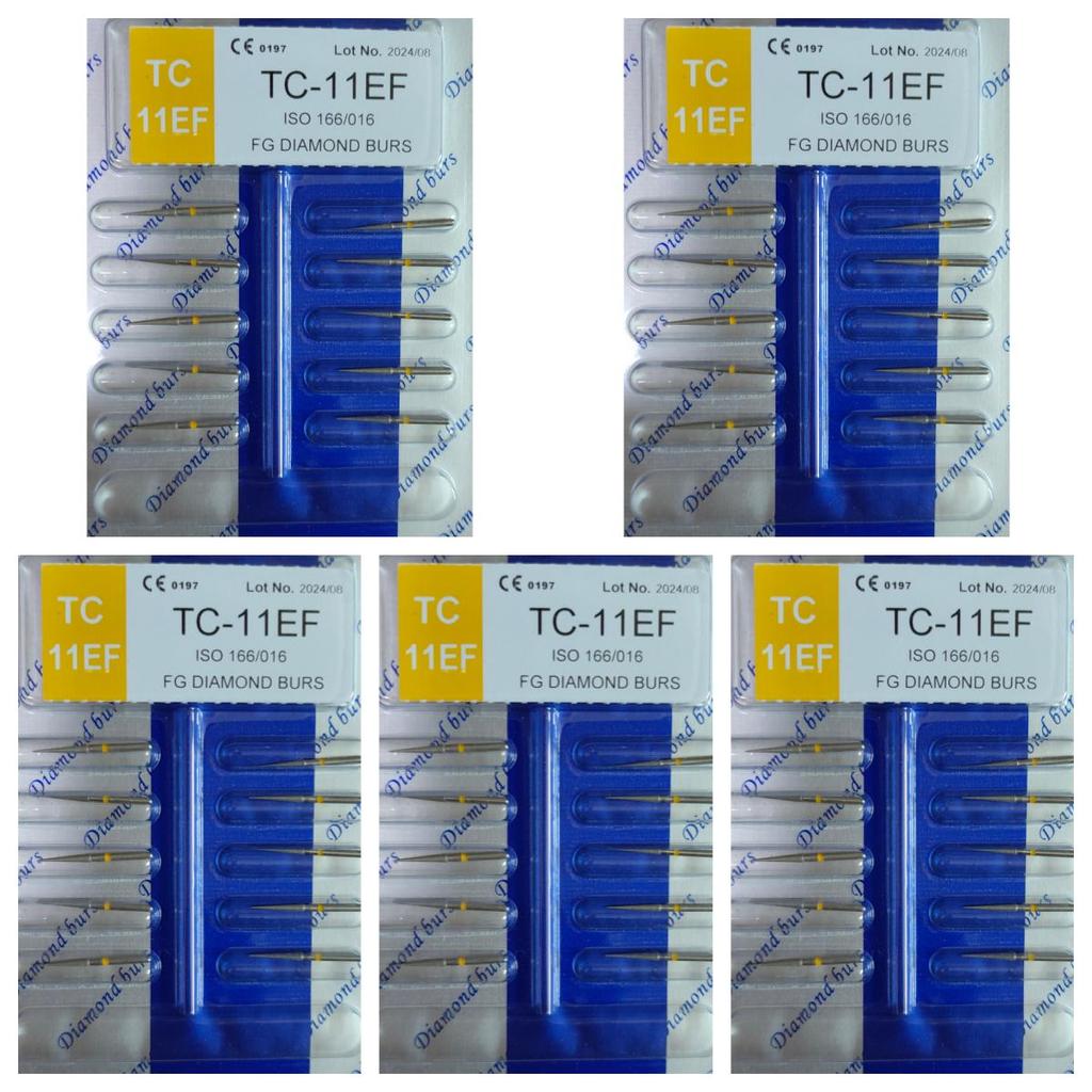 50pcs Dental High Speed Burs High Speed Handpiece Turbine Diamond Burs Diamond Polishing Tooth Preparation Dentist Material