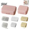 Travel Medicine Case Double Layer Pill Box with 7 Compartments Portable Waterproof Daily Case Organizer Small Pocket Size PP Container for