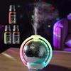 Laser Ball Humidifier with 7 LED Lights  Home & Bedroom Aromatherapy, Includes 3 Essential Oils