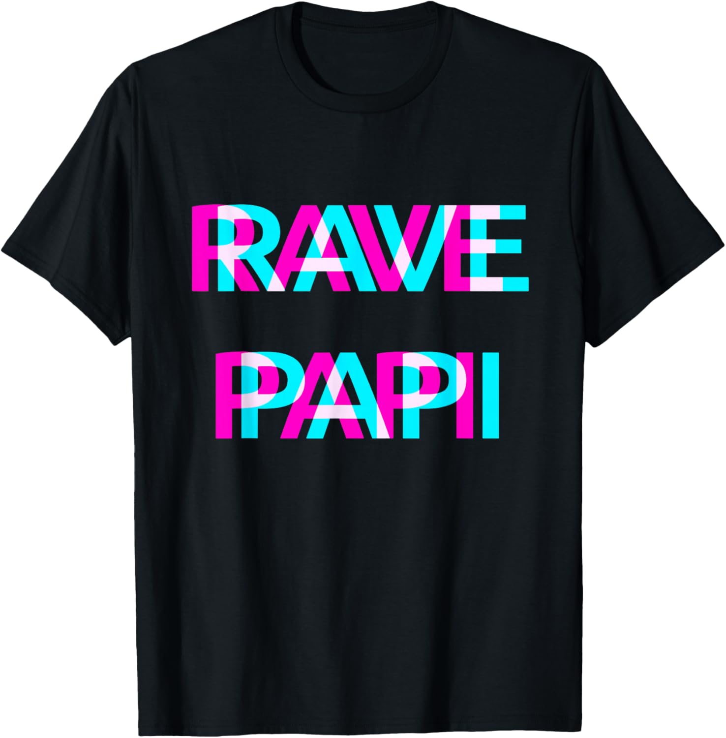 Rave Papi Techno EDM Music Festival Father Dad Raver T-Shirt S