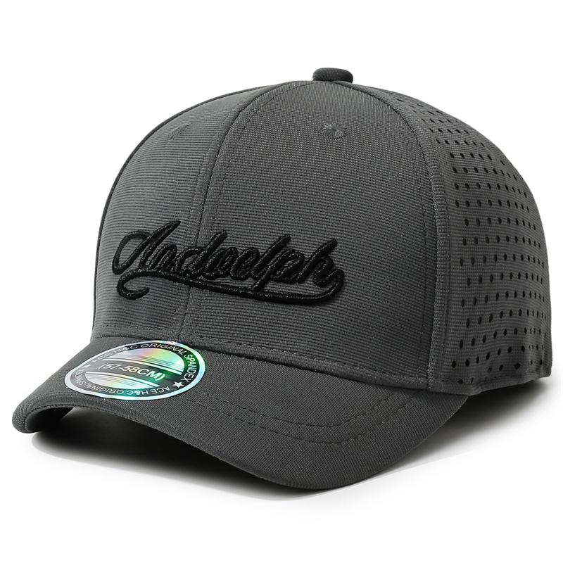 Outdoor Sports Breathable Hatembroidered Baseball Cap Unisex Summer Sunscreen Short Brim Cap темно-серого