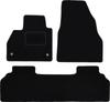 Schwarze Velours-Fußmatten für: Mercedes Citan Kombivan (2012-)