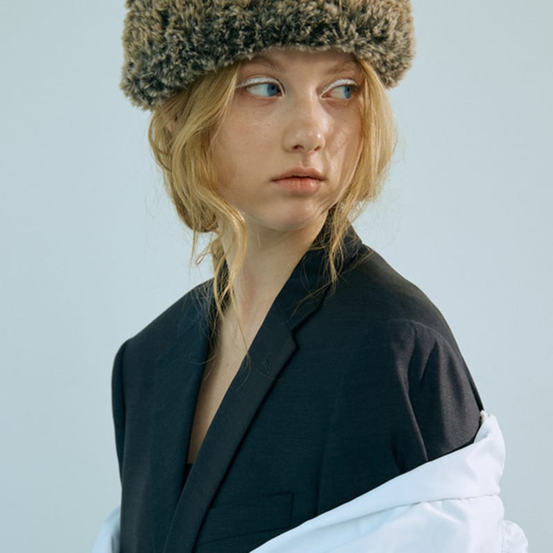 Poesiedame [Let There Be Light] Fur Beanie In Brown